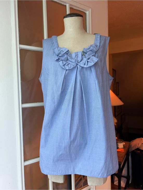 Talbots Tops - Talbots Blue Sleeveless cotton sleeveless top medium new with tags.